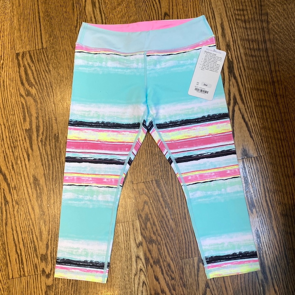Brand new Ivivva Rhythmic crop. Would also fit a Lululemon size 4